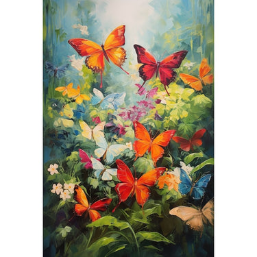 Acrylic Canvas of Butterflies